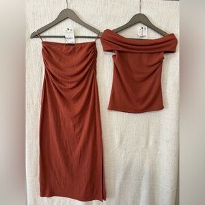 NWT ZARA 2-piece top & skirt set